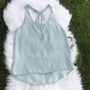 Life in Progress by Forever 21 light Denim Tank S